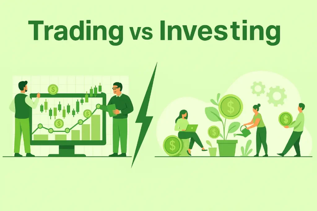 הבדל בין השקעה למסחר במניות