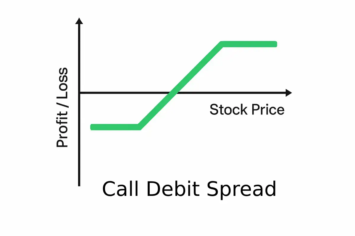 Debit Call Setup מרווח Call שורי - Call Debit Spread - מסחר באופציות