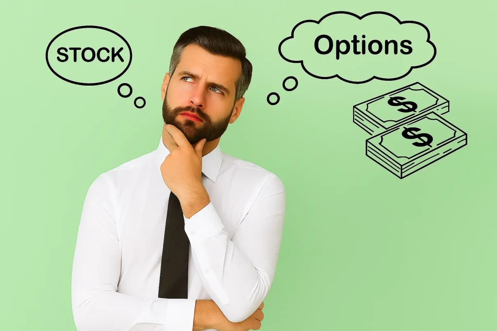 מניות מול אופציות